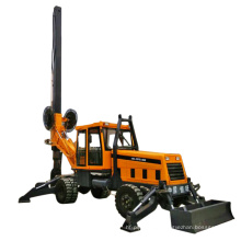 wheel Pile Rotary Drilling Rig   Small Pile Driving Machine geotechnical drilling machine